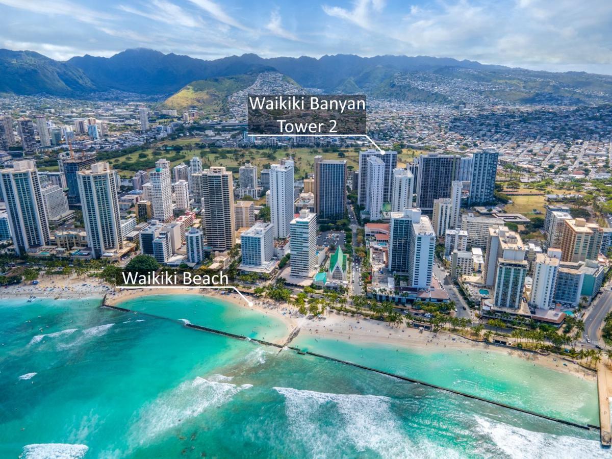 Waikiki Banyan 1Br With Great Ocean Views, Steps To Beach & Parking! Гонолулу Экстерьер фото